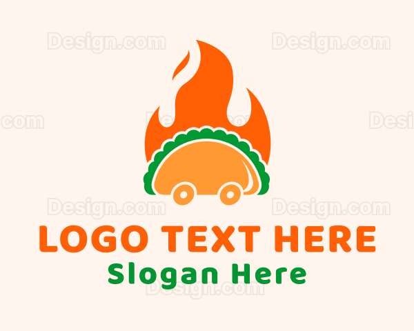 Mexican Taco Cart Logo