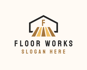 House Wooden Flooring  logo design