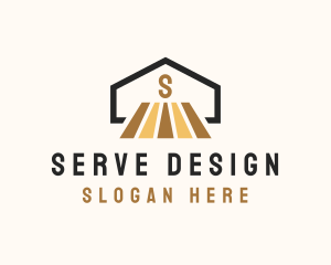 House Wooden Flooring  logo design