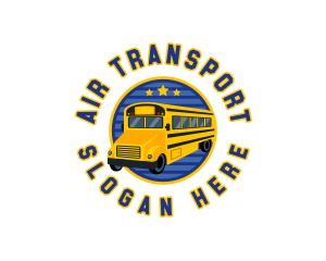 School Bus Transportation logo design