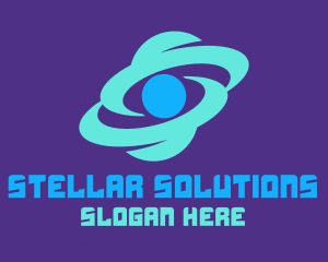 Space Planet Galaxy logo design