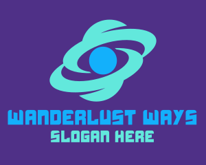 Space Planet Galaxy logo design