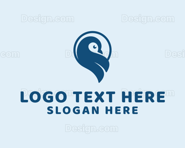 Wild Penguin Bird Logo