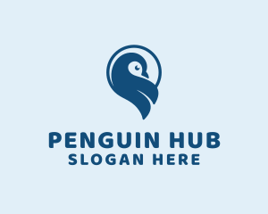 Wild Penguin Bird logo