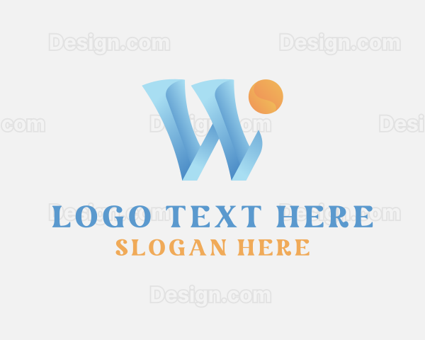 Generic Business Letter W Logo