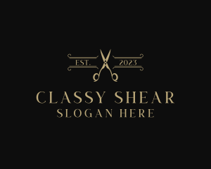 Elegant Tailoring Shears logo design