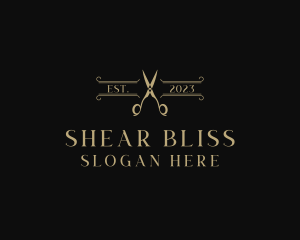 Elegant Tailoring Shears logo design