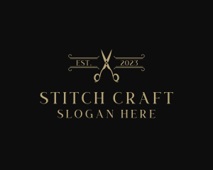 Elegant Tailoring Shears logo design