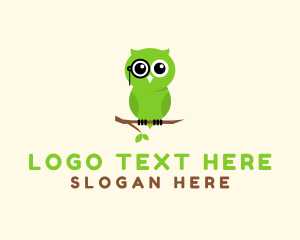 Smart Owl Animal logo