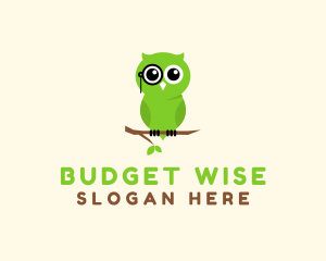 Smart Owl Animal logo design