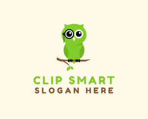 Smart Owl Animal logo design