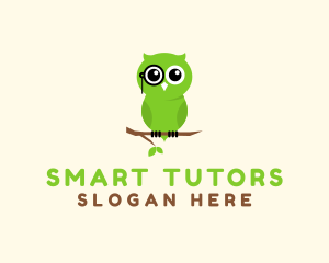 Smart Owl Animal logo design