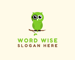 Smart Owl Animal logo design