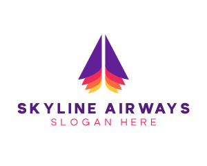 Airplane Courier Airline logo design