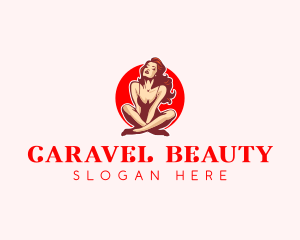 Beautiful Seductive Woman logo design