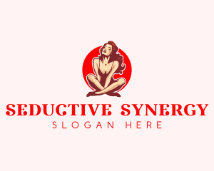 Beautiful Seductive Woman logo design