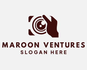 Maroon Camera Vlog logo