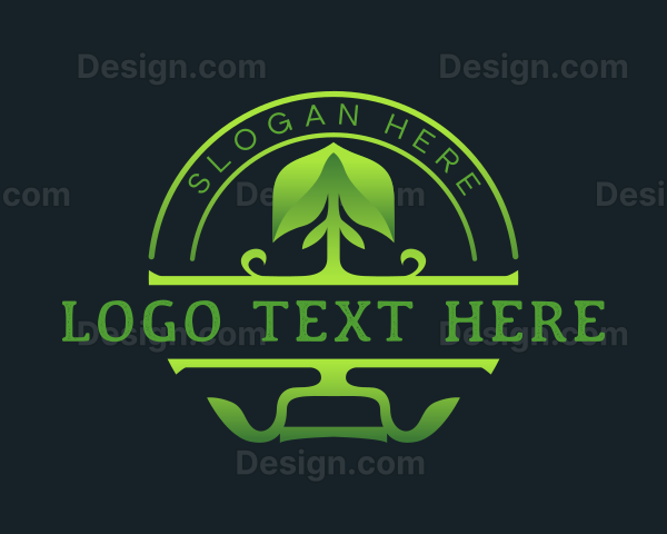 Planting Shovel Landscaping Logo