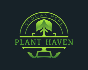 Planting Shovel Landscaping  logo design