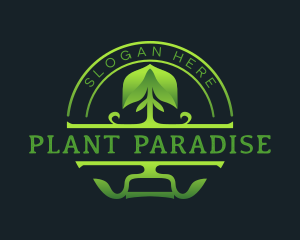 Planting Shovel Landscaping  logo design