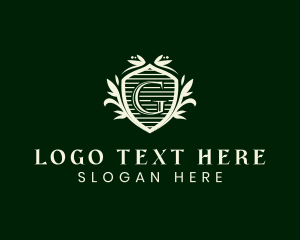 Trust - Ornate Floral Shield logo design