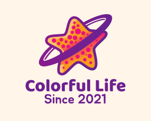 Colorful Starfish Orbit  logo design