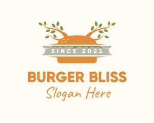 Vegan Hamburger Banner logo