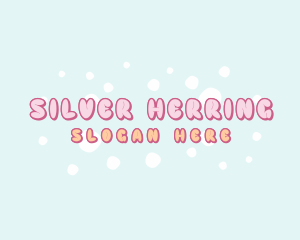 Cute Quirky Bubbles Logo