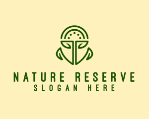 Nature Flower Shield logo design