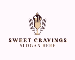 Sweet Ice Cream Dessert logo design