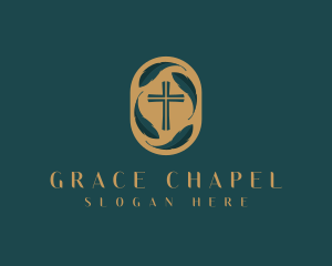 Religion Cross Church logo design