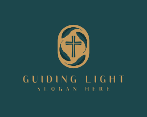 Religion Cross Church logo design