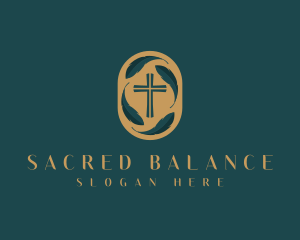 Religion Cross Church logo design