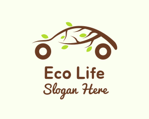 Organic Eco Friendly Car logo design