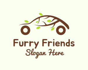 Organic Eco Friendly Car logo design