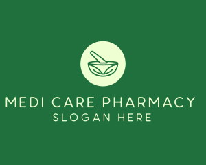 Green Natural Pharmacy logo design