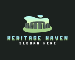 Historical Stone Landmark  logo design