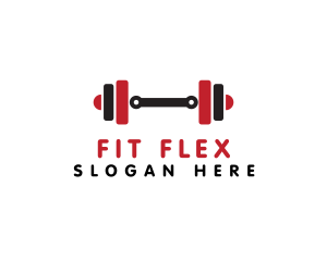 Weights Bodybuilding Fitness logo design