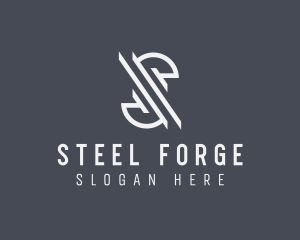 Construction Steel Fabrication logo design