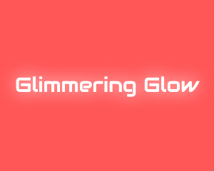 Neon Glow Text logo design