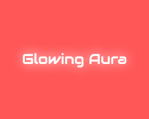 Neon Glow Text logo design