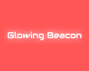 Neon Glow Text logo design