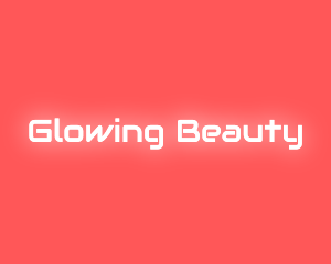 Neon Glow Text logo design