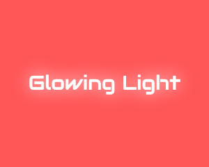 Neon Glow Text logo design