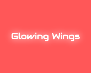 Neon Glow Text logo design