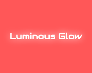 Neon Glow Text logo design