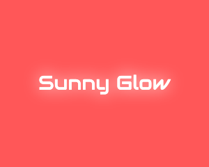 Neon Glow Text logo design