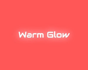 Neon Glow Text logo design