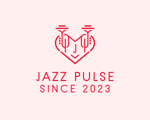 Music Trumpet Heart logo