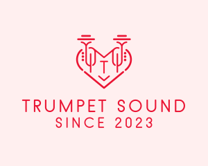 Music Trumpet Heart logo